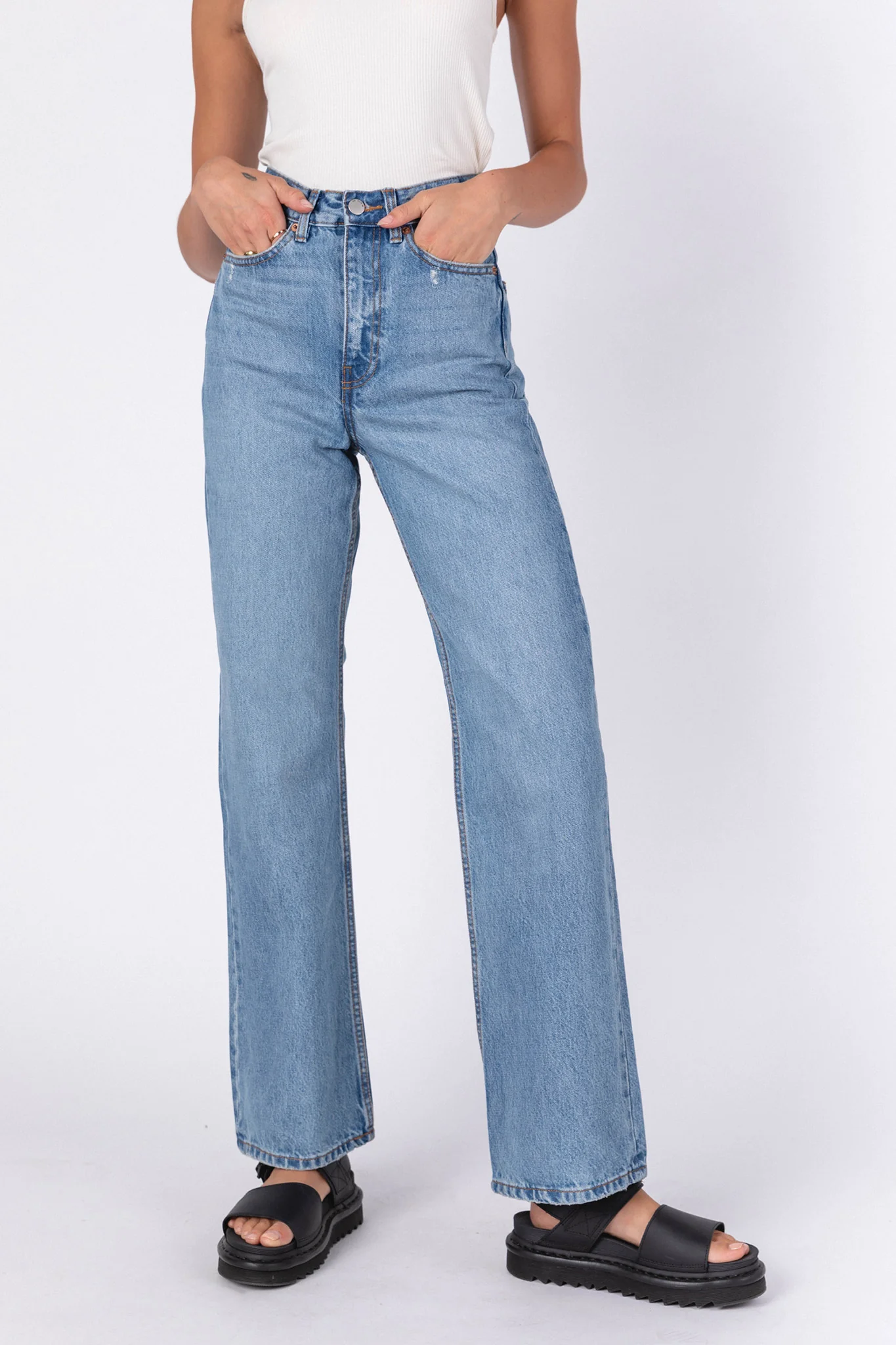 DR DENIM Echo Jeans Blue Jay - Seraphlike