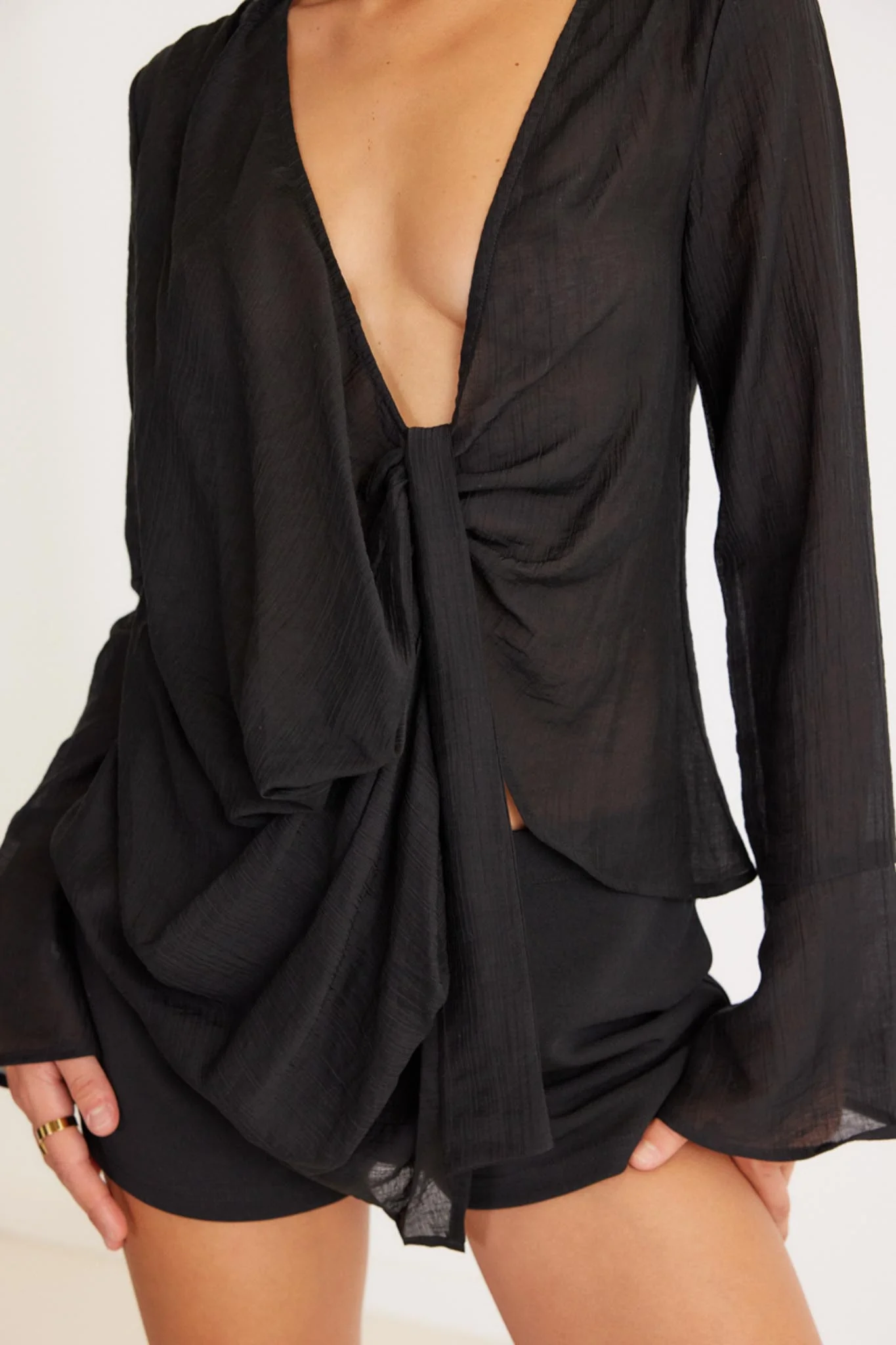 SNDYS Alexandra Top Black - Seraphlike