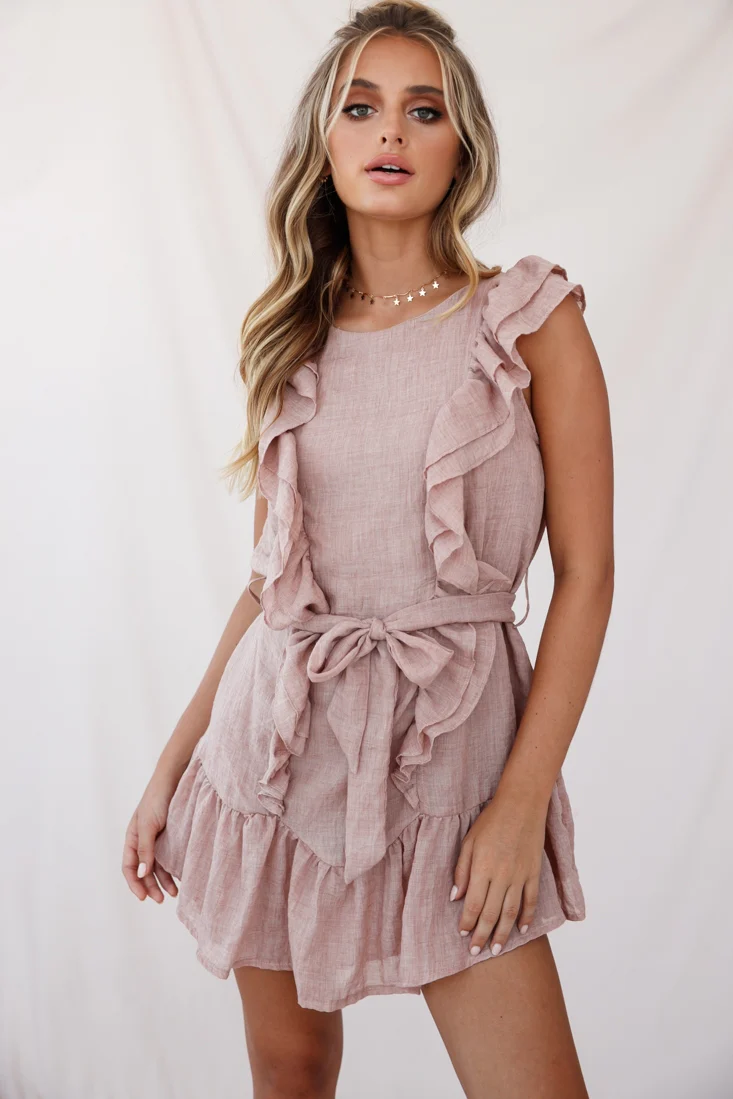 Easy Breezy Sleeveless Swing Dress Sandalwood - Seraphlike