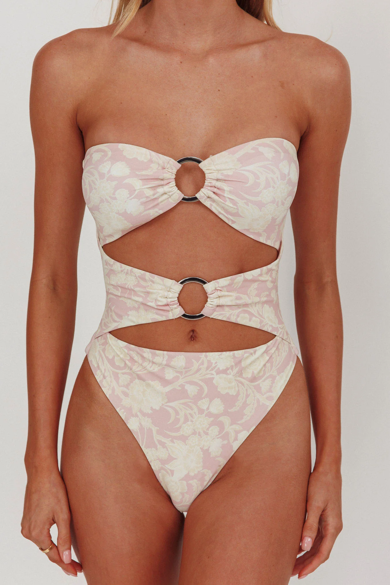 Matilda Cut-Out One Piece Swimsuit Print Mix - Seraphlike