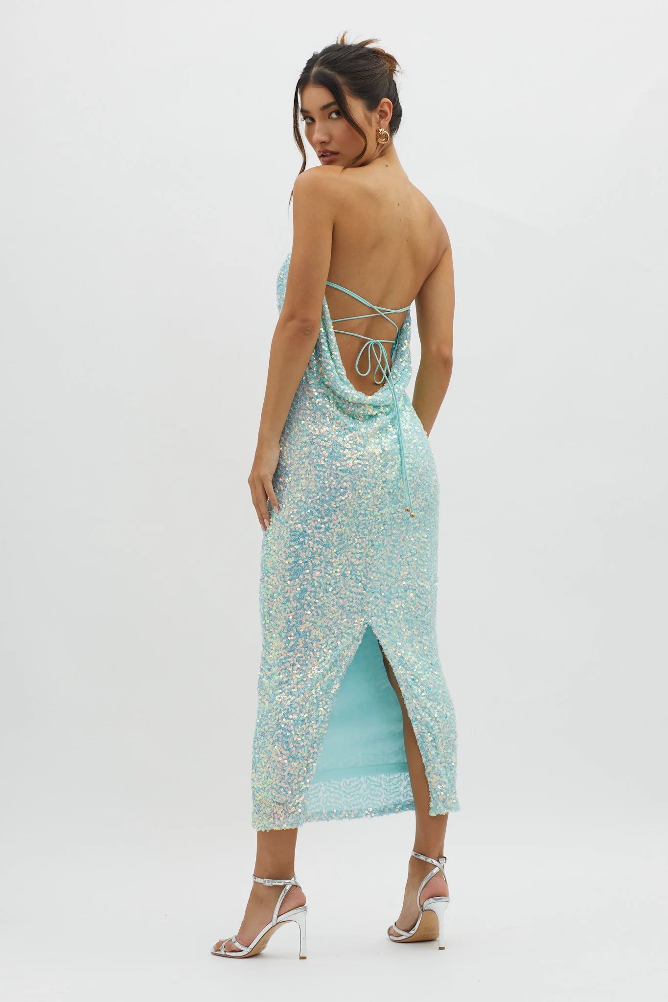 C'est Moi Sequin Laced Back Blue - Seraphlike