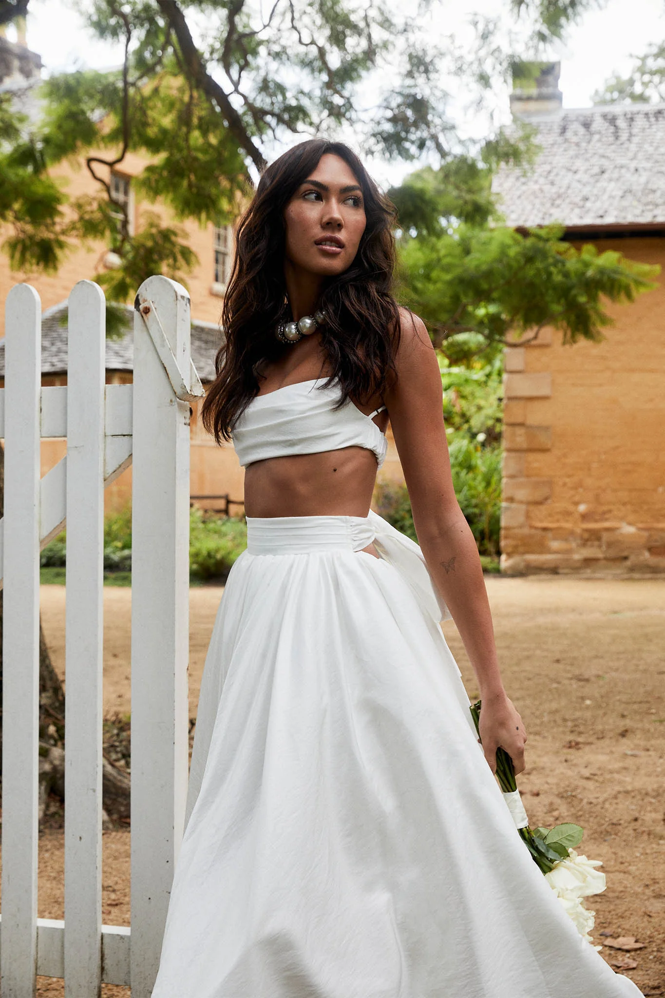 Love Songs Crop Top White - Seraphlike