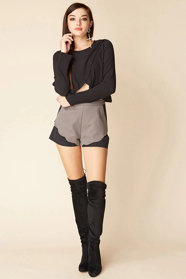 Judith Zip Top Black - Seraphlike