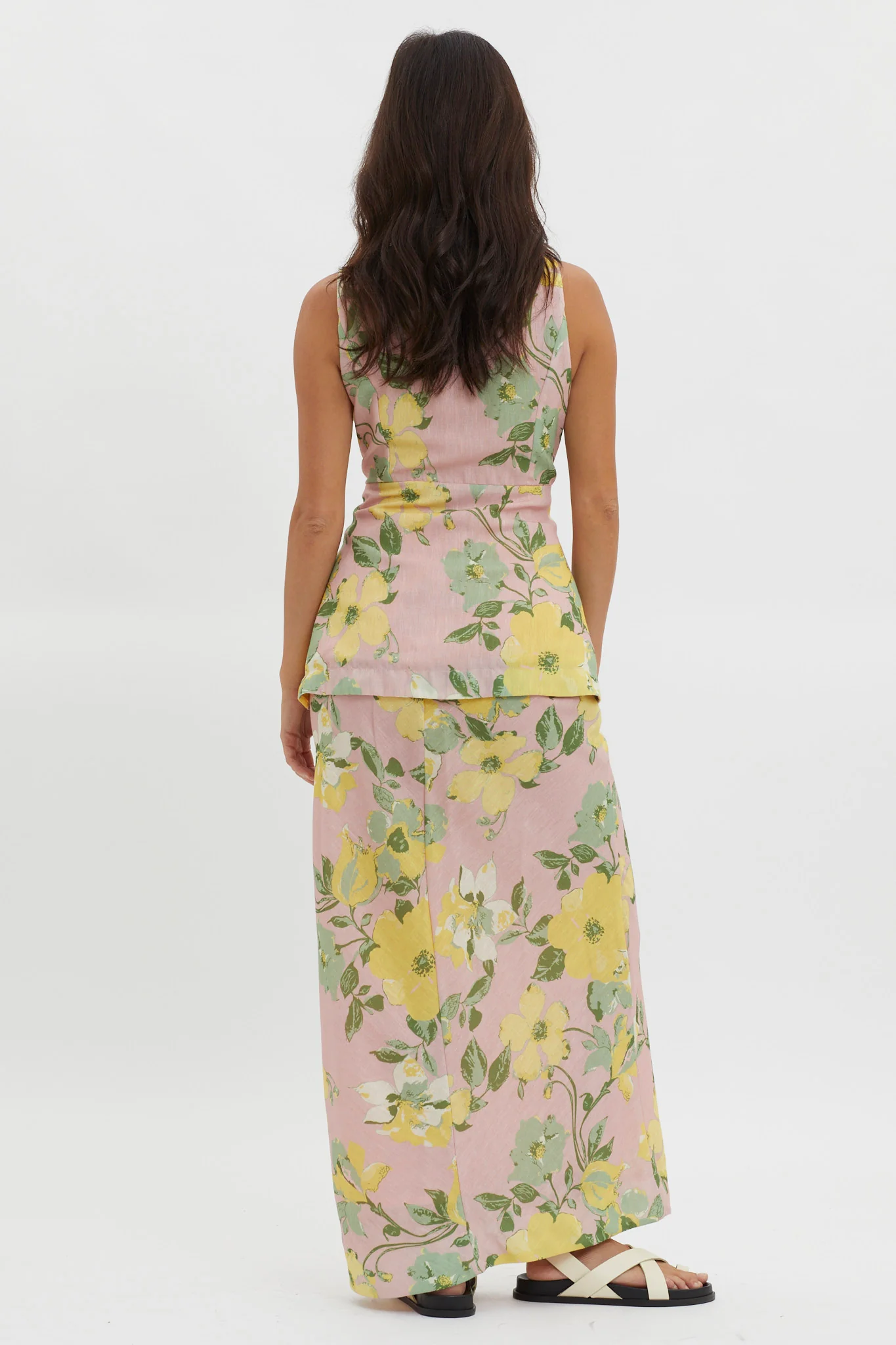 Philomena Midi Skirt Floral Blush - Seraphlike