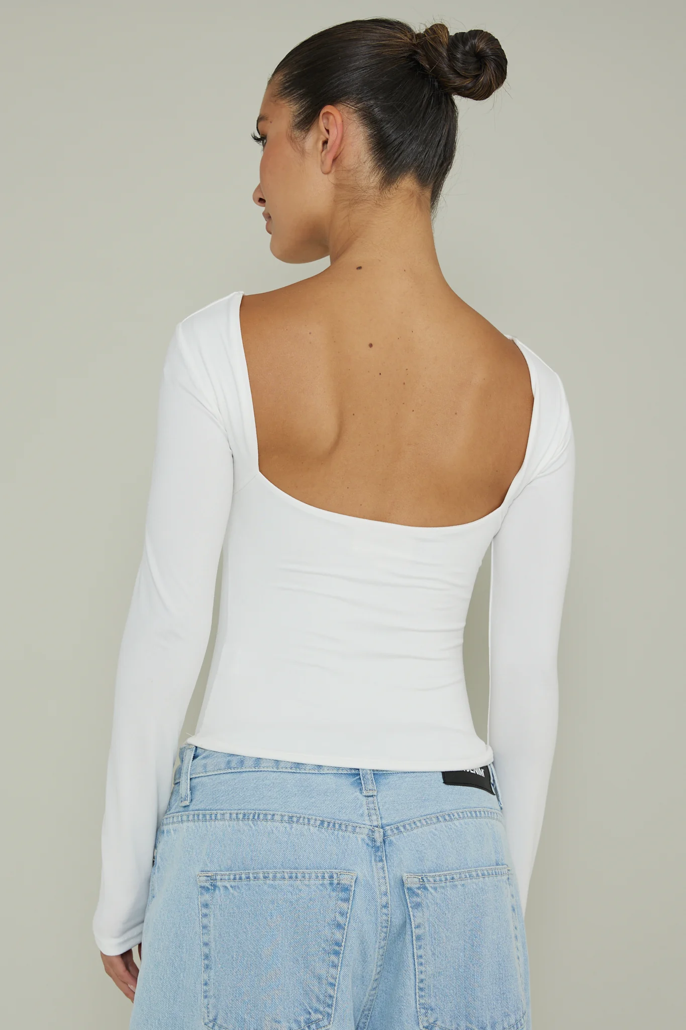 Cheers Boat Neck Long Sleeve Top Ivory - Seraphlike