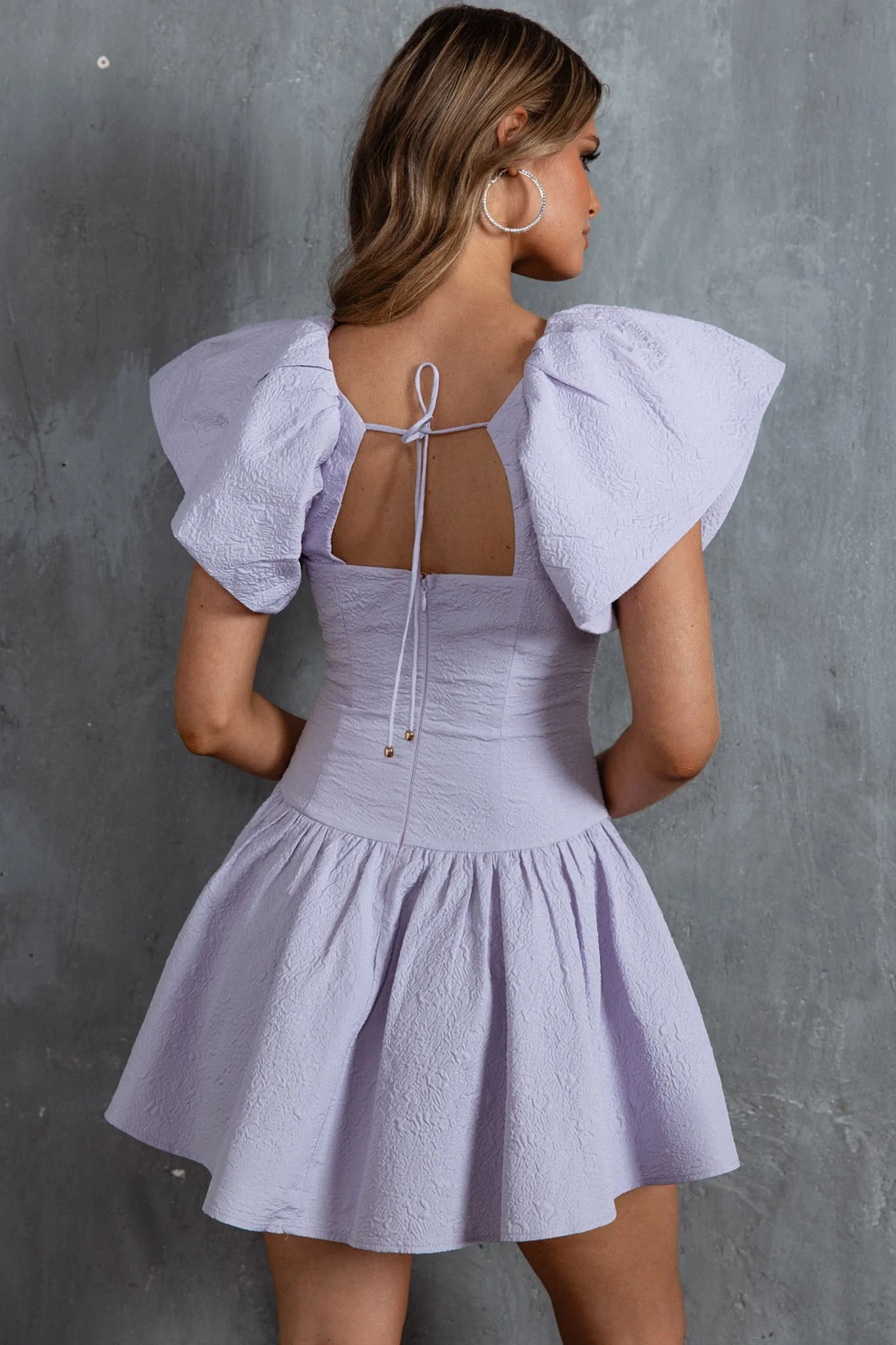 Self Love Flounce Hem Dress Lilac - Seraphlike