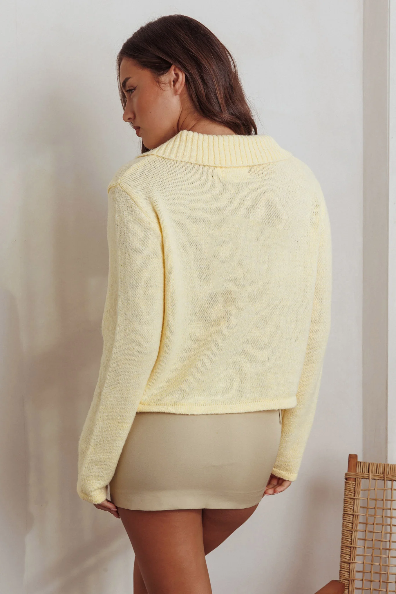 Margaret Button-Up Knit Cardigan Butter - Seraphlike