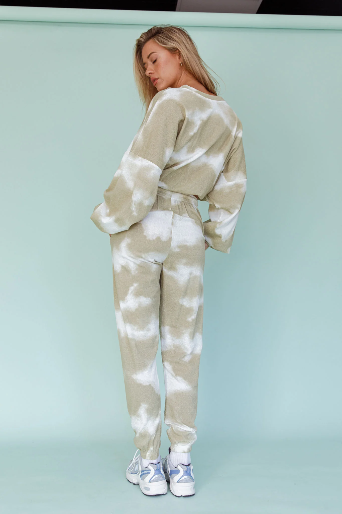 Low Key Drawstring Ribbed Pants Green - Seraphlike