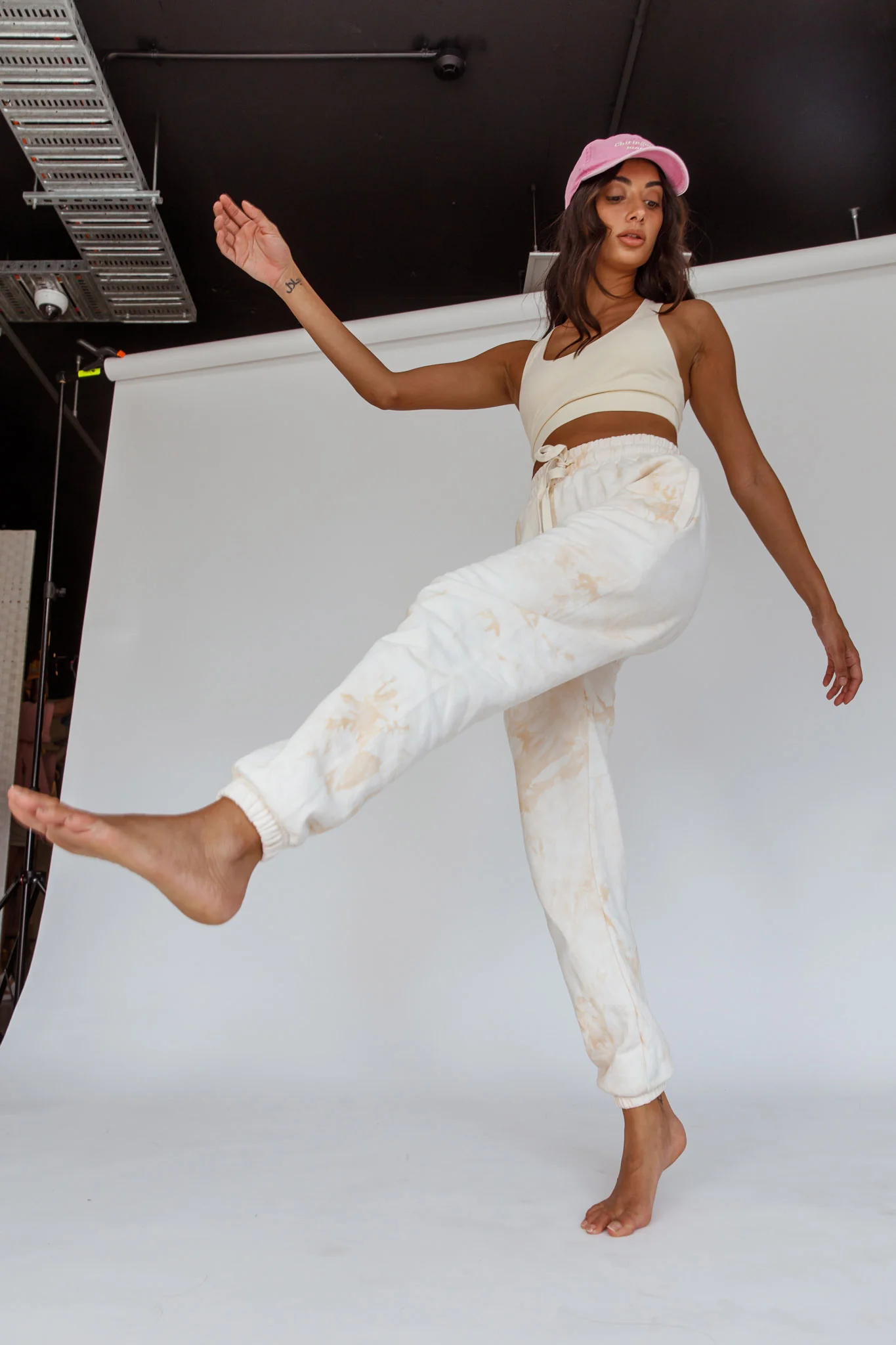 Take It Easy Jogger Track Pants Sand - Seraphlike