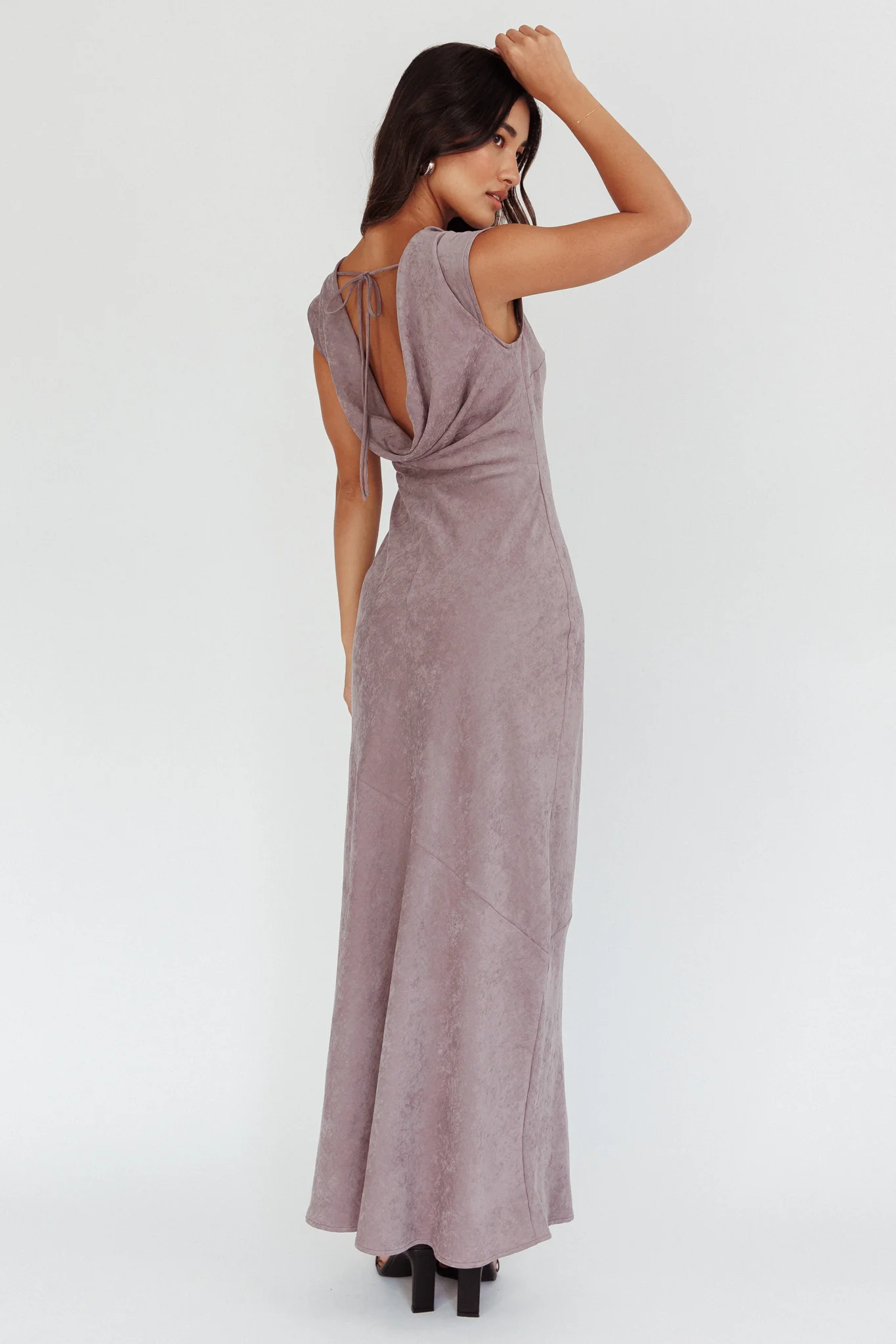 Maysa Cowl Back Maxi Dress Cloud - Seraphlike