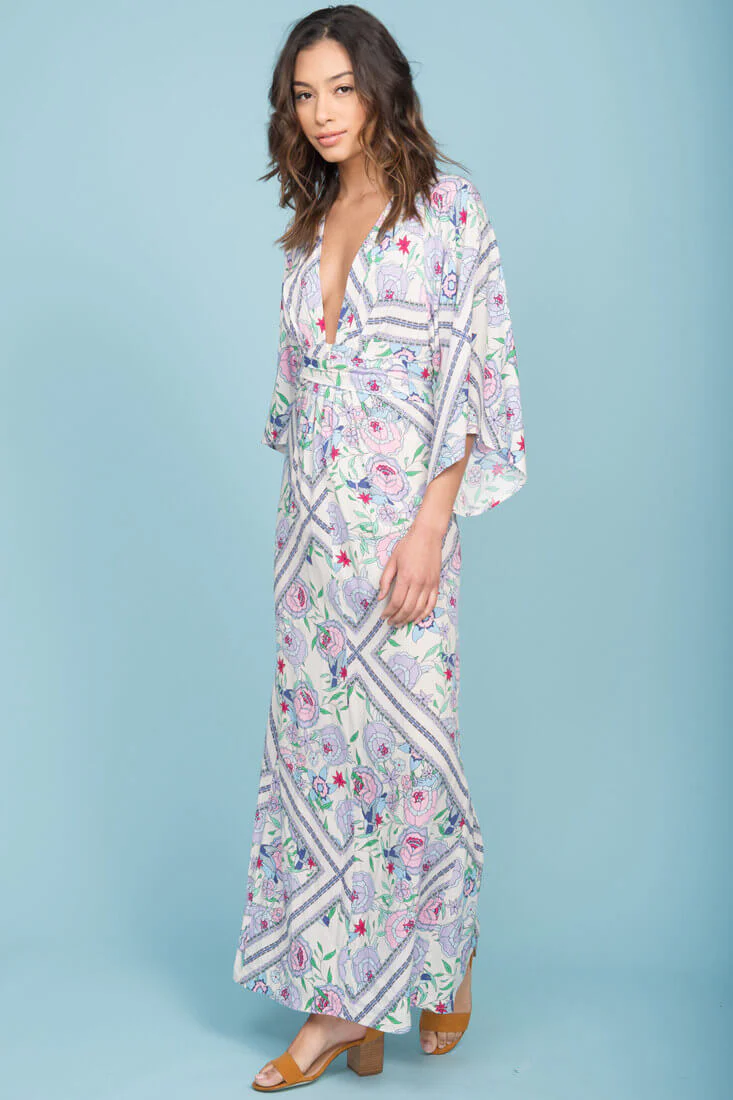 Kira Zip Up Maxi Dress Green - Seraphlike