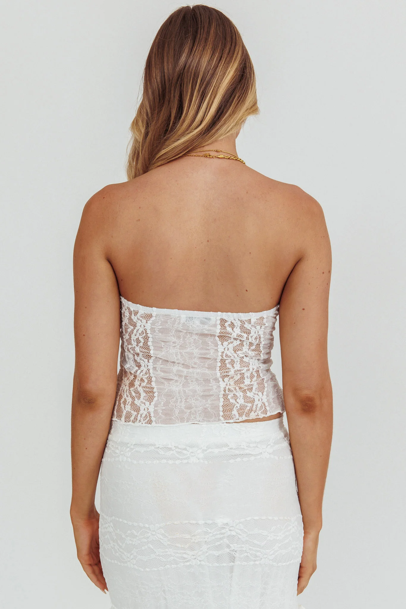 Laganas Lace Top White - Seraphlike