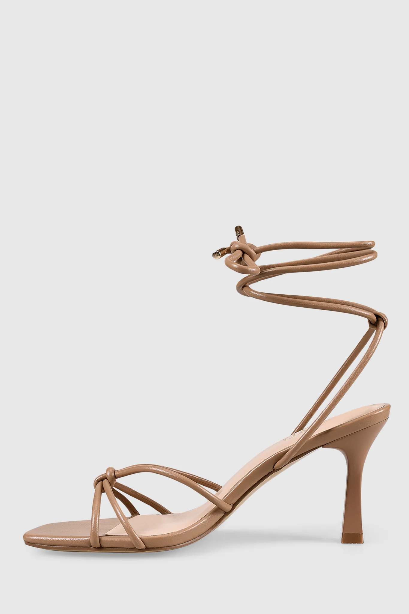 VERALi Peachy Stiletto Sandals Dark Camel Smooth - Seraphlike
