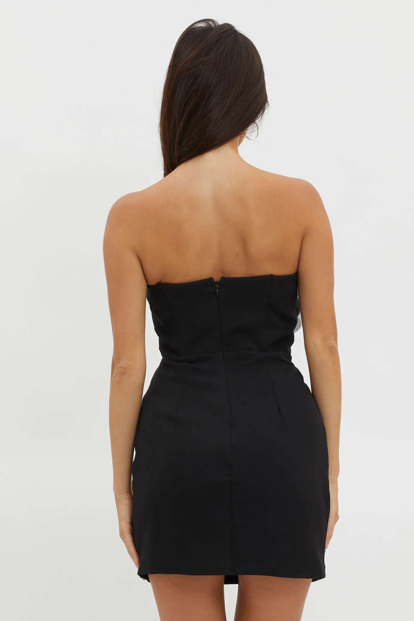 Magic At Night Embellished Bodice Dress Black - Seraphlike