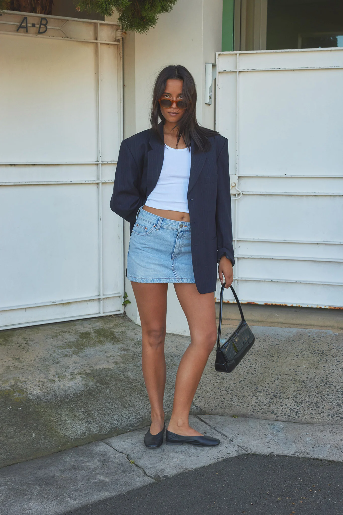 DR DENIM Ziggy Mid Skirt Light Blue - Seraphlike