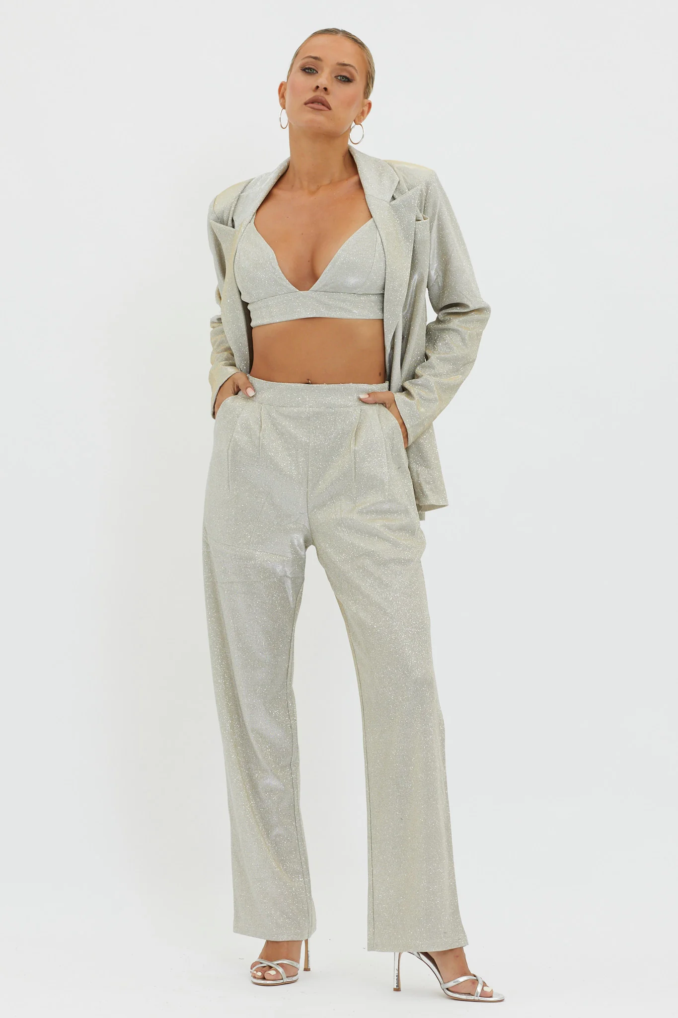 Joyeux Straight Leg Pants Champagne - Seraphlike