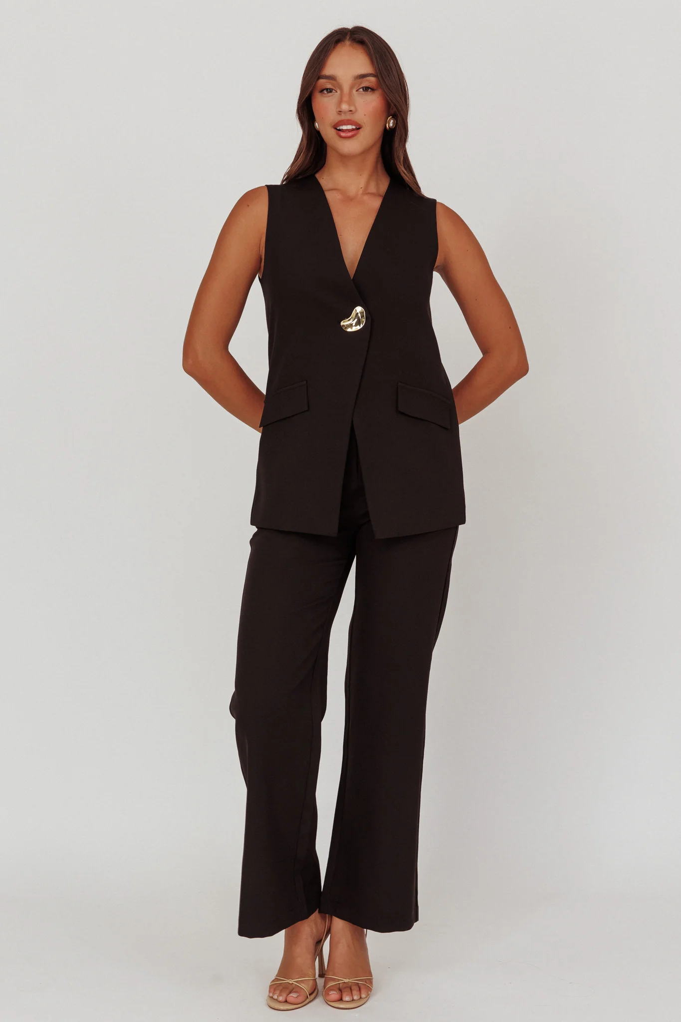 Fair Play High Waist Pants Black - Seraphlike