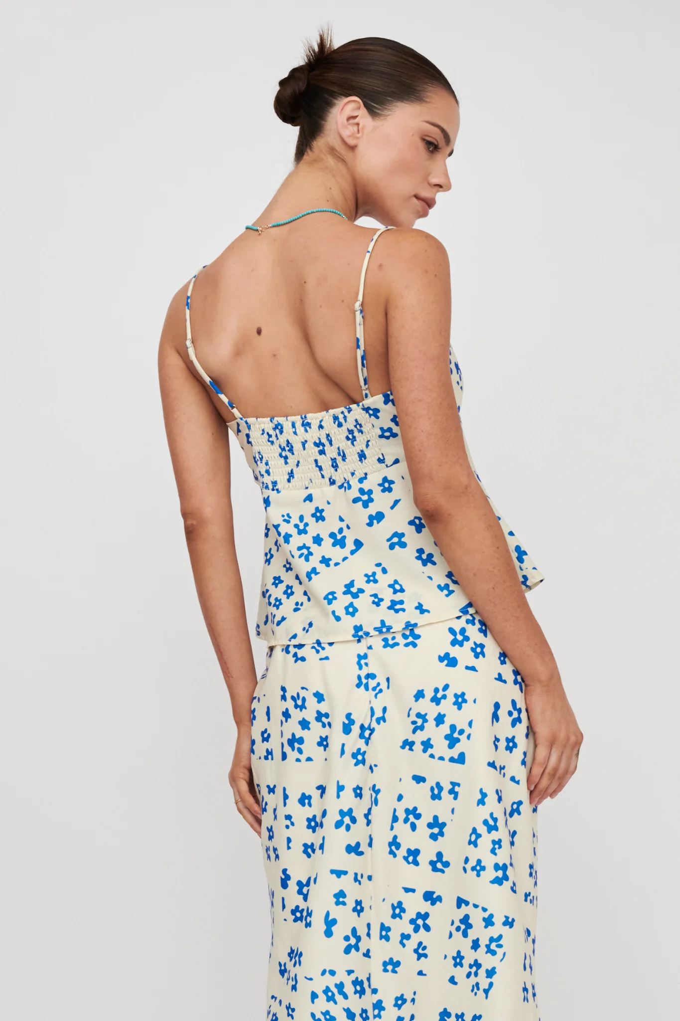 Heart & Soul Tie Front Top Floral Cream - Seraphlike