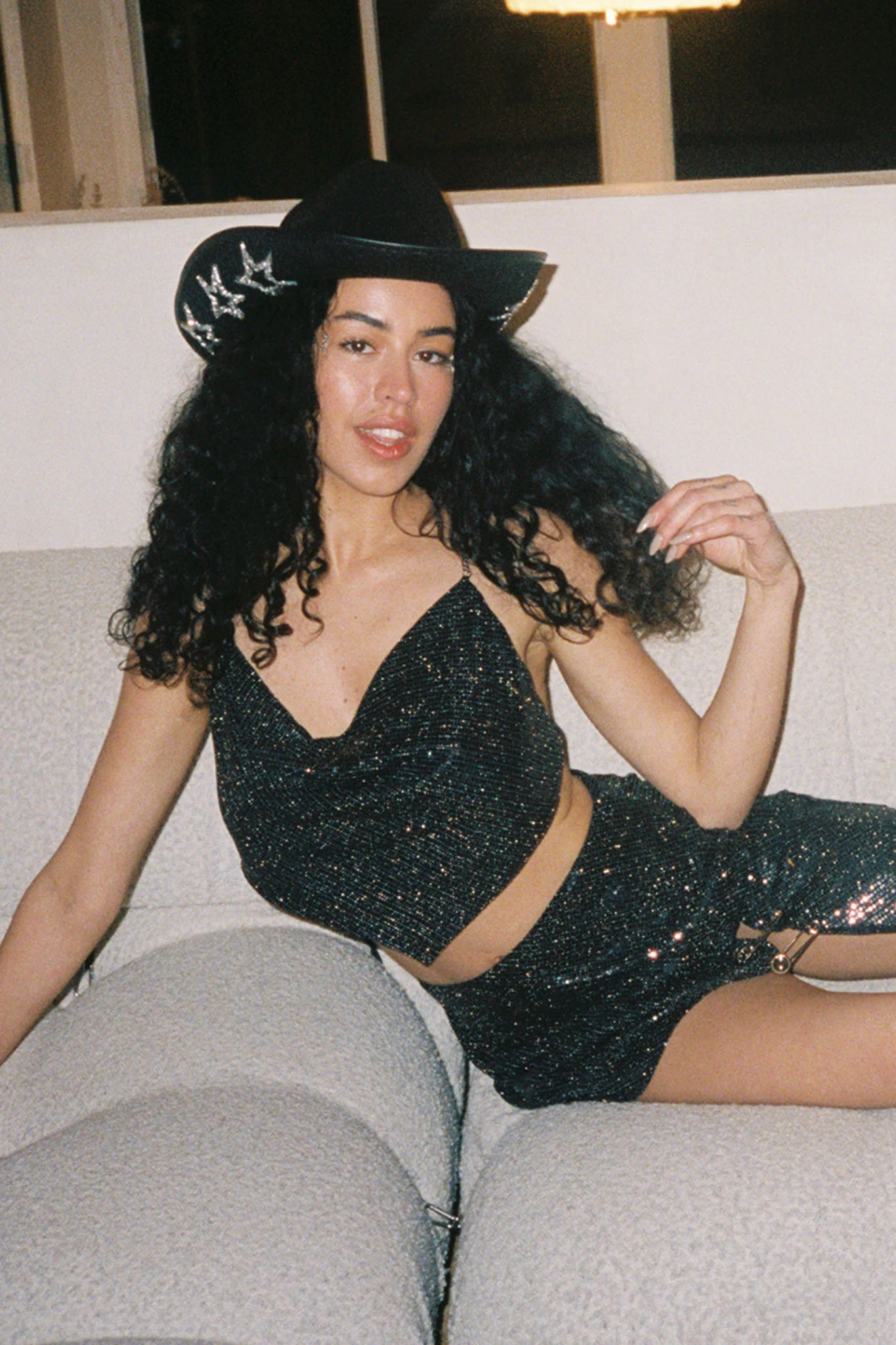 Aleigh Pin Feature Mini Skirt Black - Seraphlike