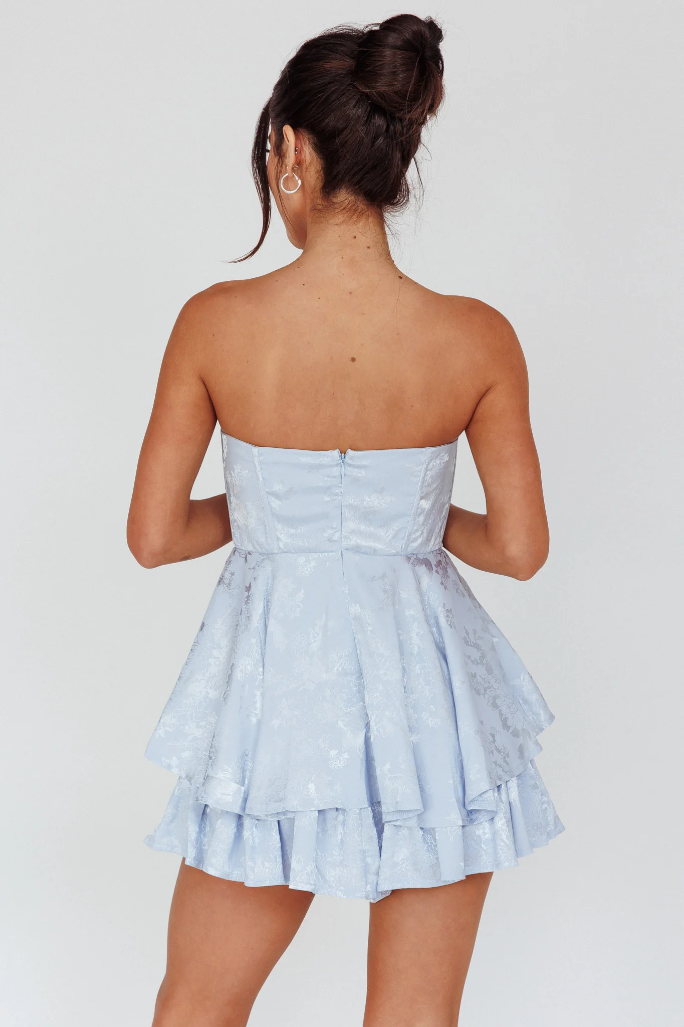 Angel Sky Gathered Bust Romper Dust Blue - Seraphlike