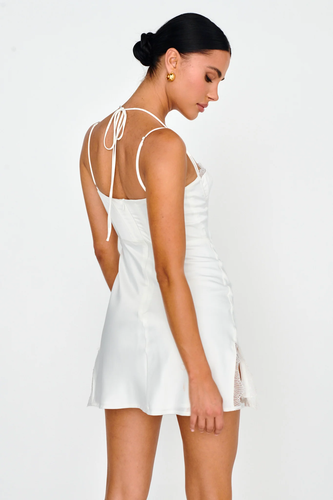 Wishing On A Star Bustier Mini Dress White - Seraphlike