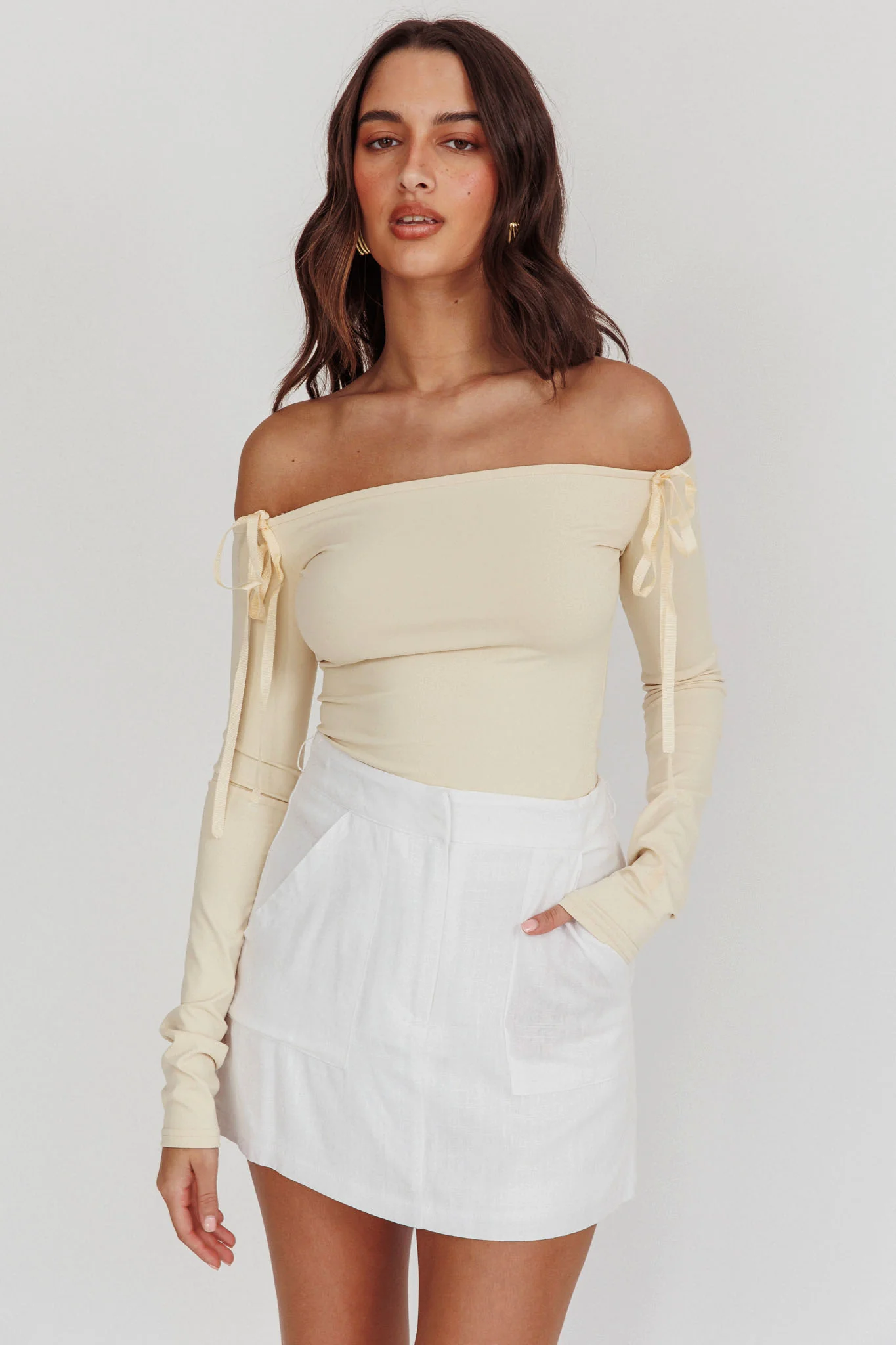 Euphoria Linen Skort White - Seraphlike