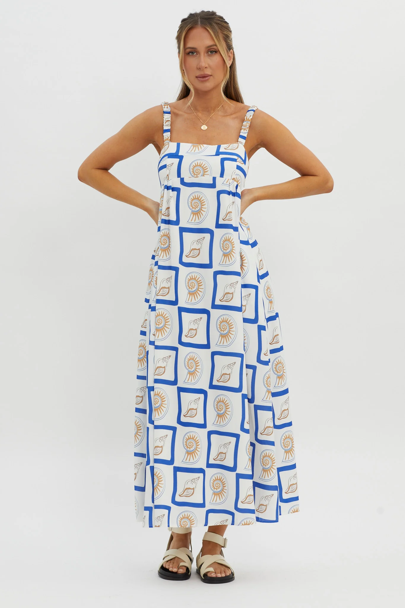 LOST IN LUNAR Katie Maxi Dress Shell Print - Seraphlike