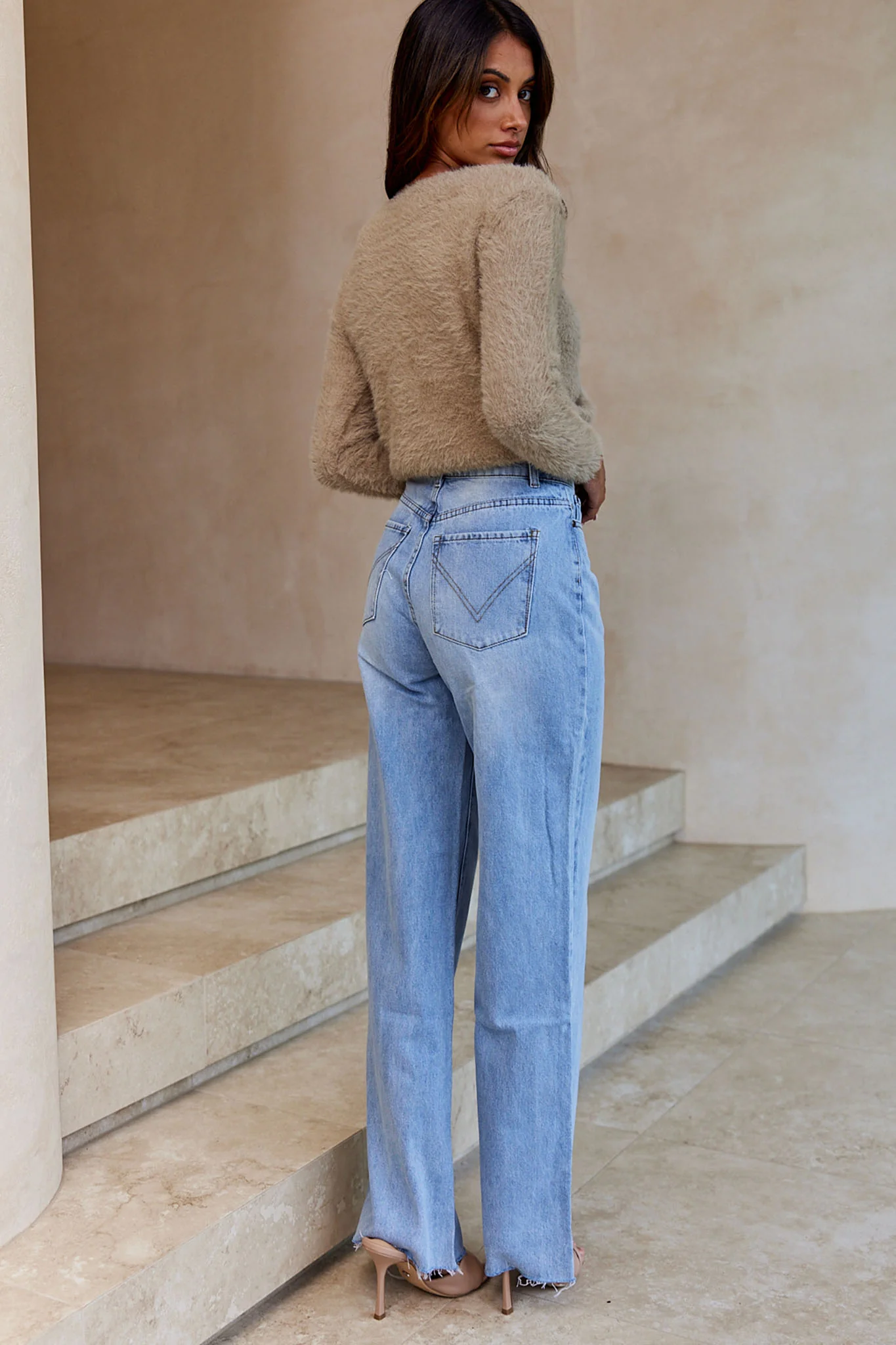 Elsa Long Sleeve Ruched Bust Sweater Sage - Seraphlike