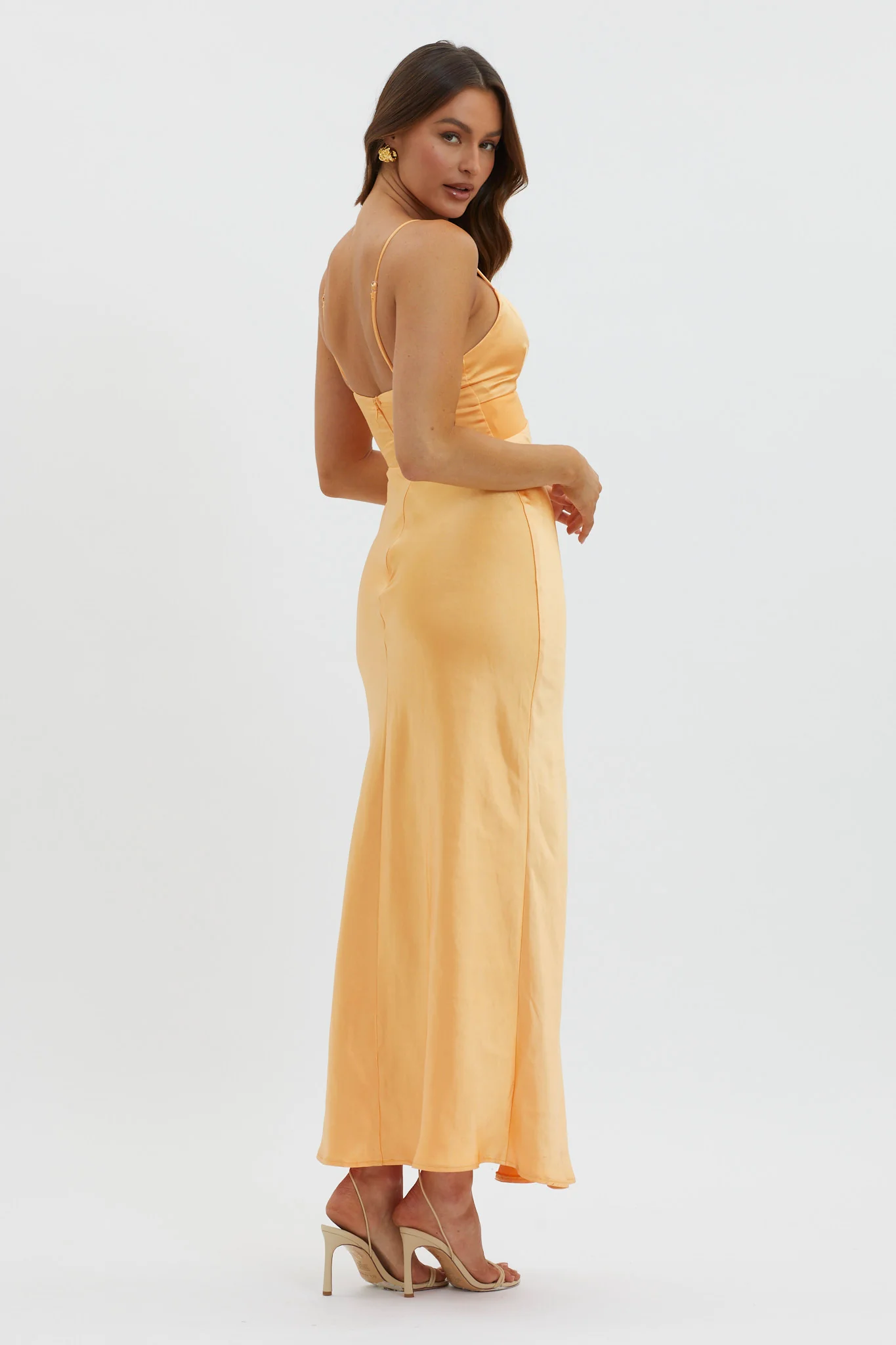Eternal Sun Keyhole Bust Maxi Dress Mango - Seraphlike