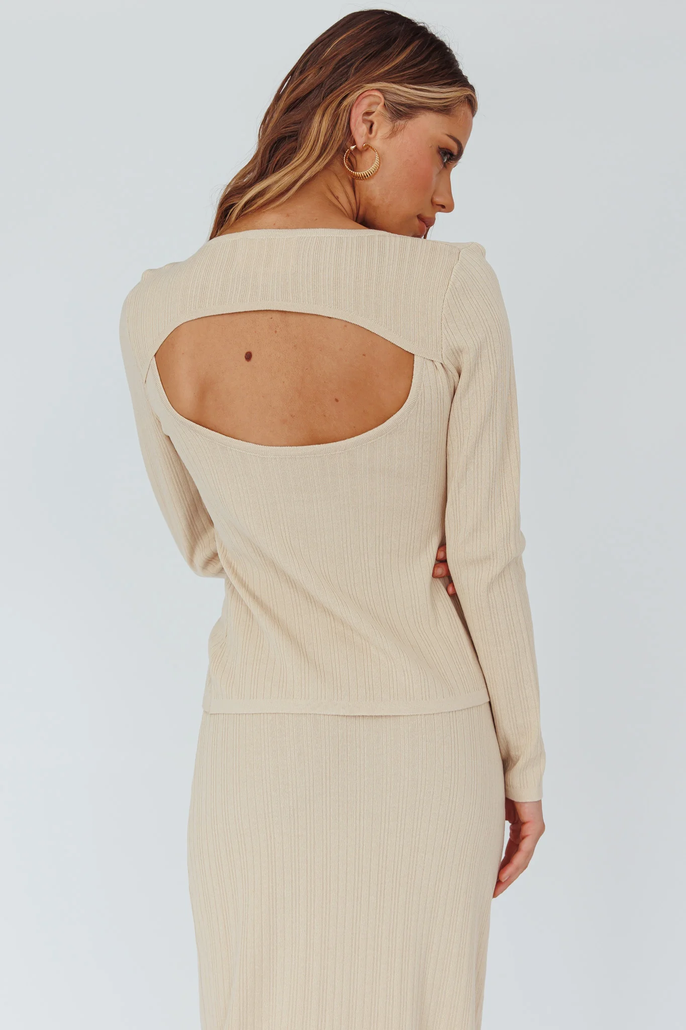 Rossana Twist Neck Keyhole Top Butter - Seraphlike