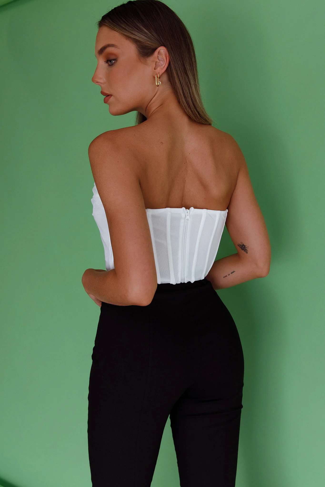 Vixen Corset Top White - Seraphlike