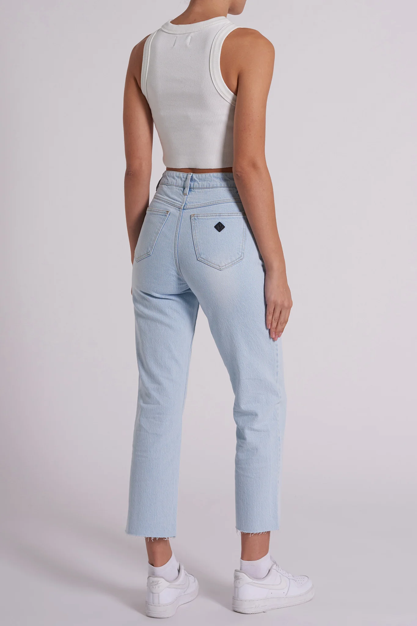 Abrand Venice Straight Kes Jeans Bleached Blue - Seraphlike