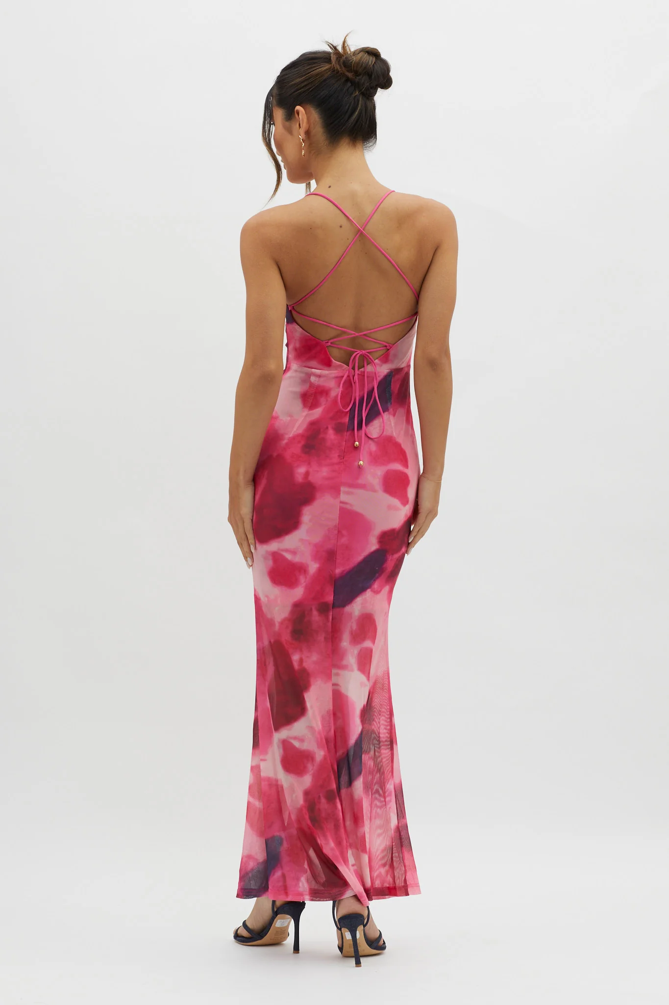 Letting Go Tie-Up Back Maxi Dress Red - Seraphlike