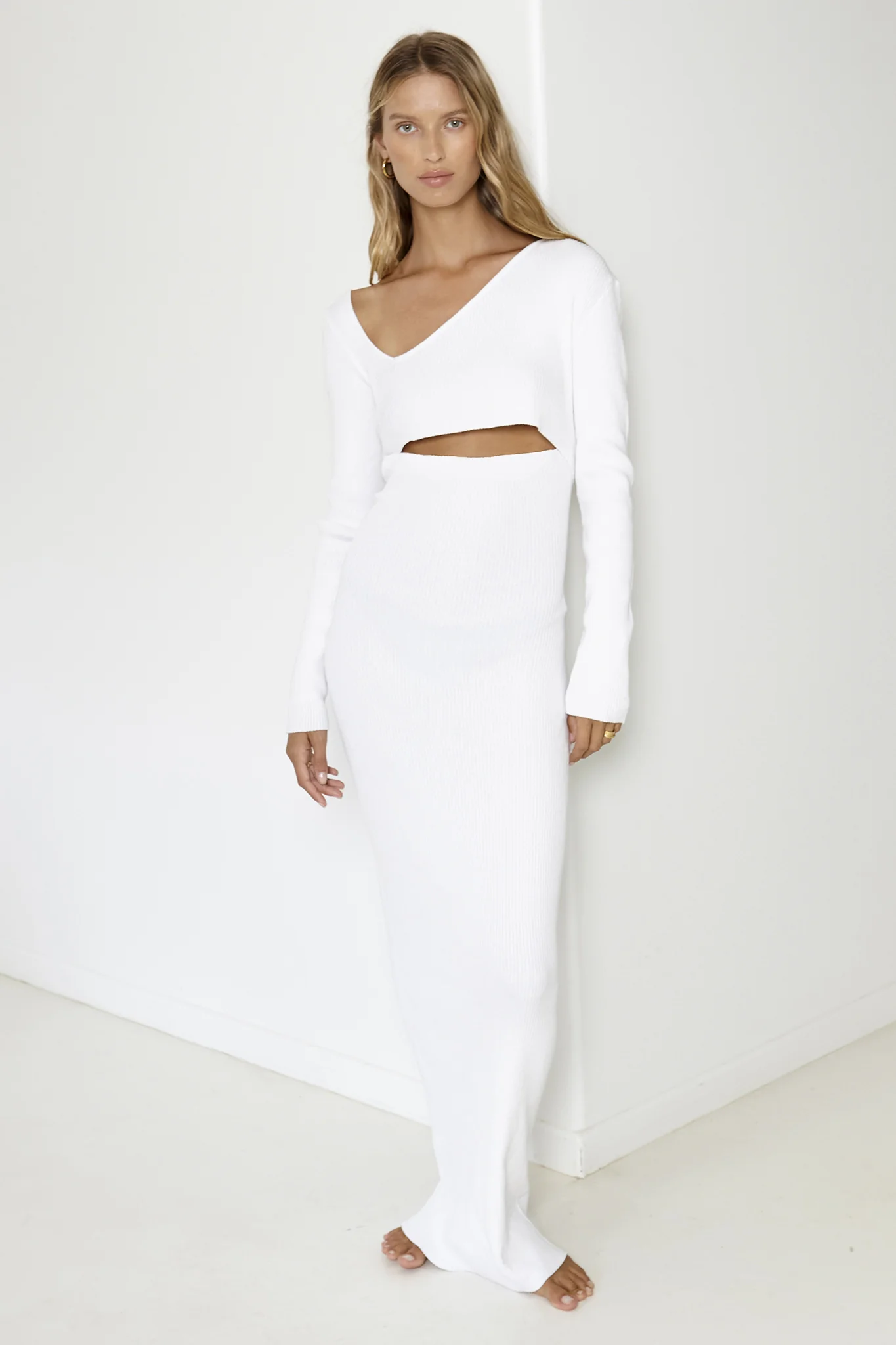 SNDYS Aurora Maxi Dress White - Seraphlike