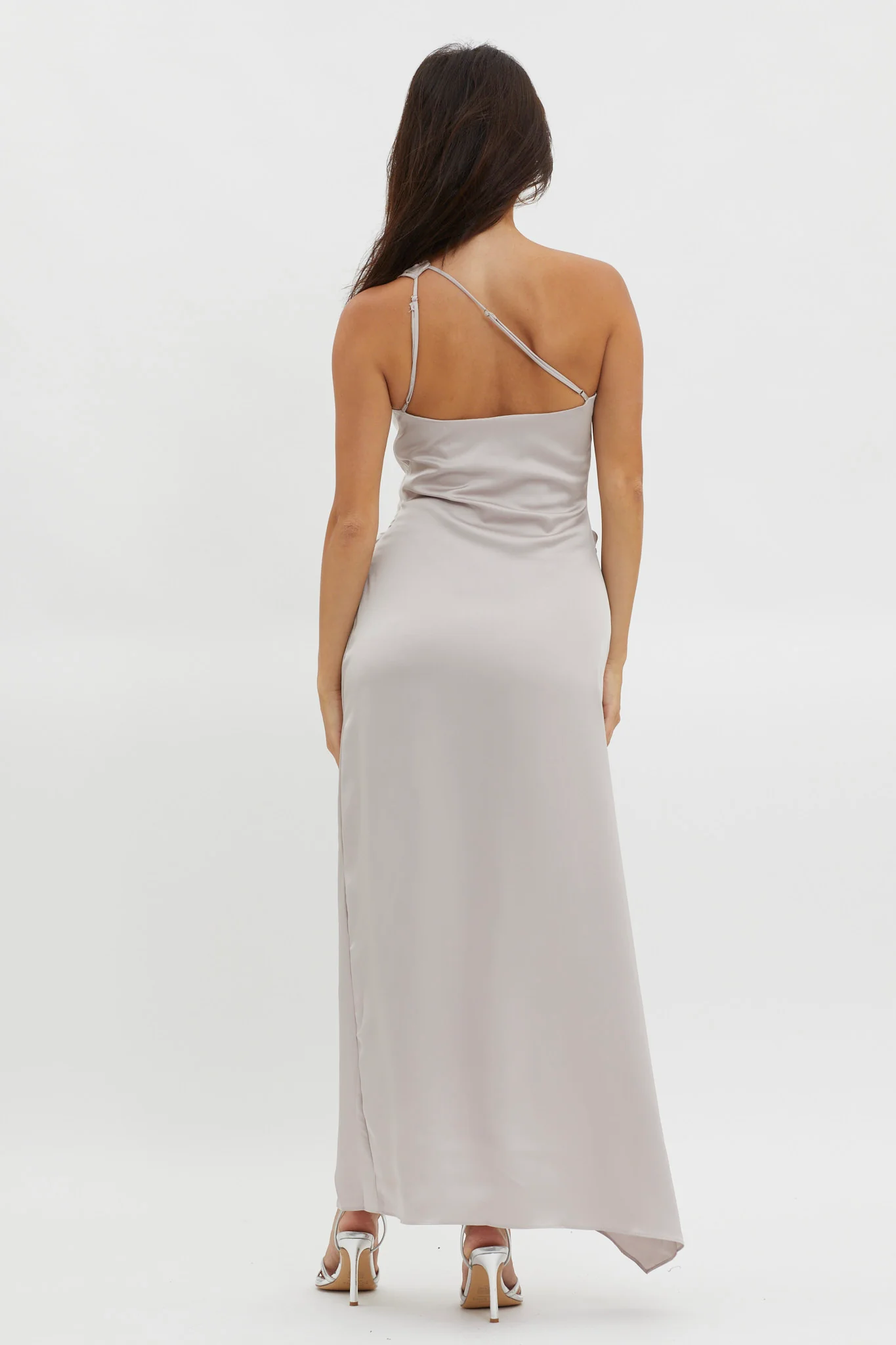 Salut One-Shoulder Midi Dress Prosecco - Seraphlike