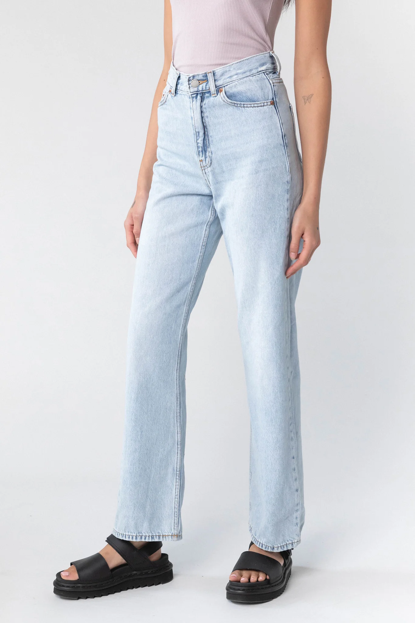 DR DENIM Echo Jeans Bleach Sky - Seraphlike