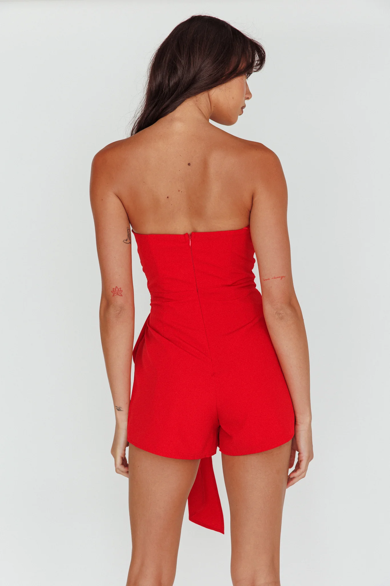 Feelin Vibes Twist Bust Romper Wine - Seraphlike