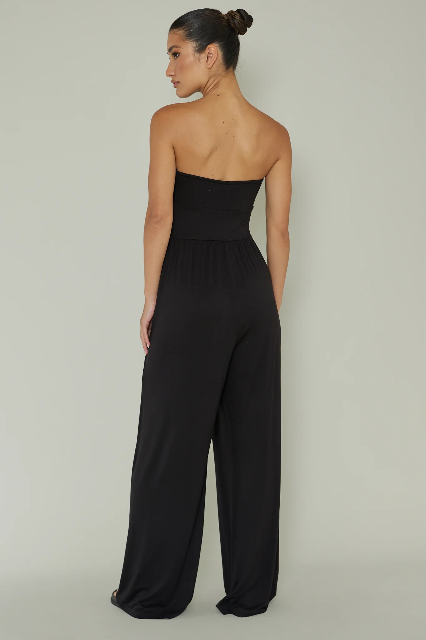 Morocca Strapless Jumpsuit Black - Seraphlike