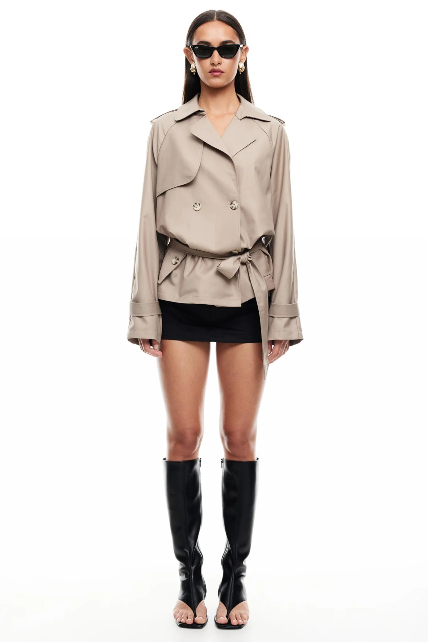 LIONESS Cropped Trencherous Coat Mushroom - Seraphlike