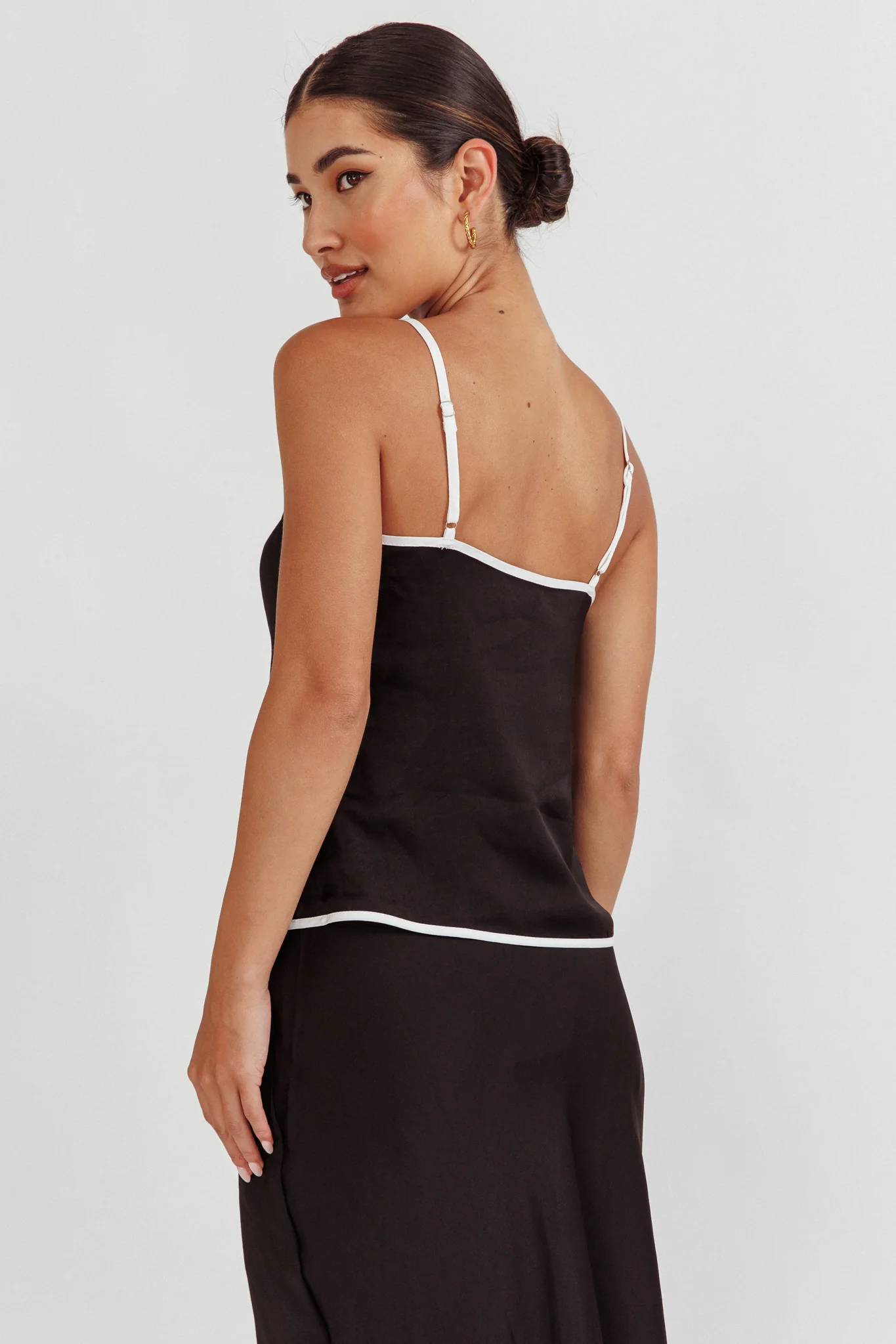 Only One Tie Front Top Black - Seraphlike