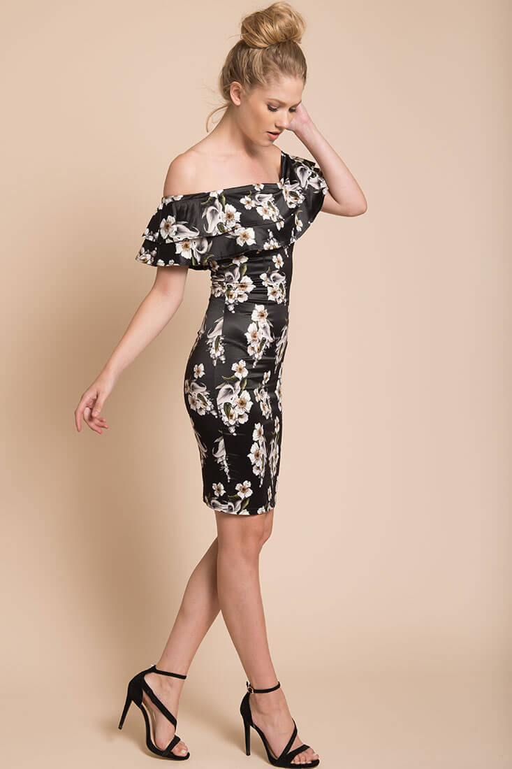 Ava Bodycon Dress Navy - Seraphlike