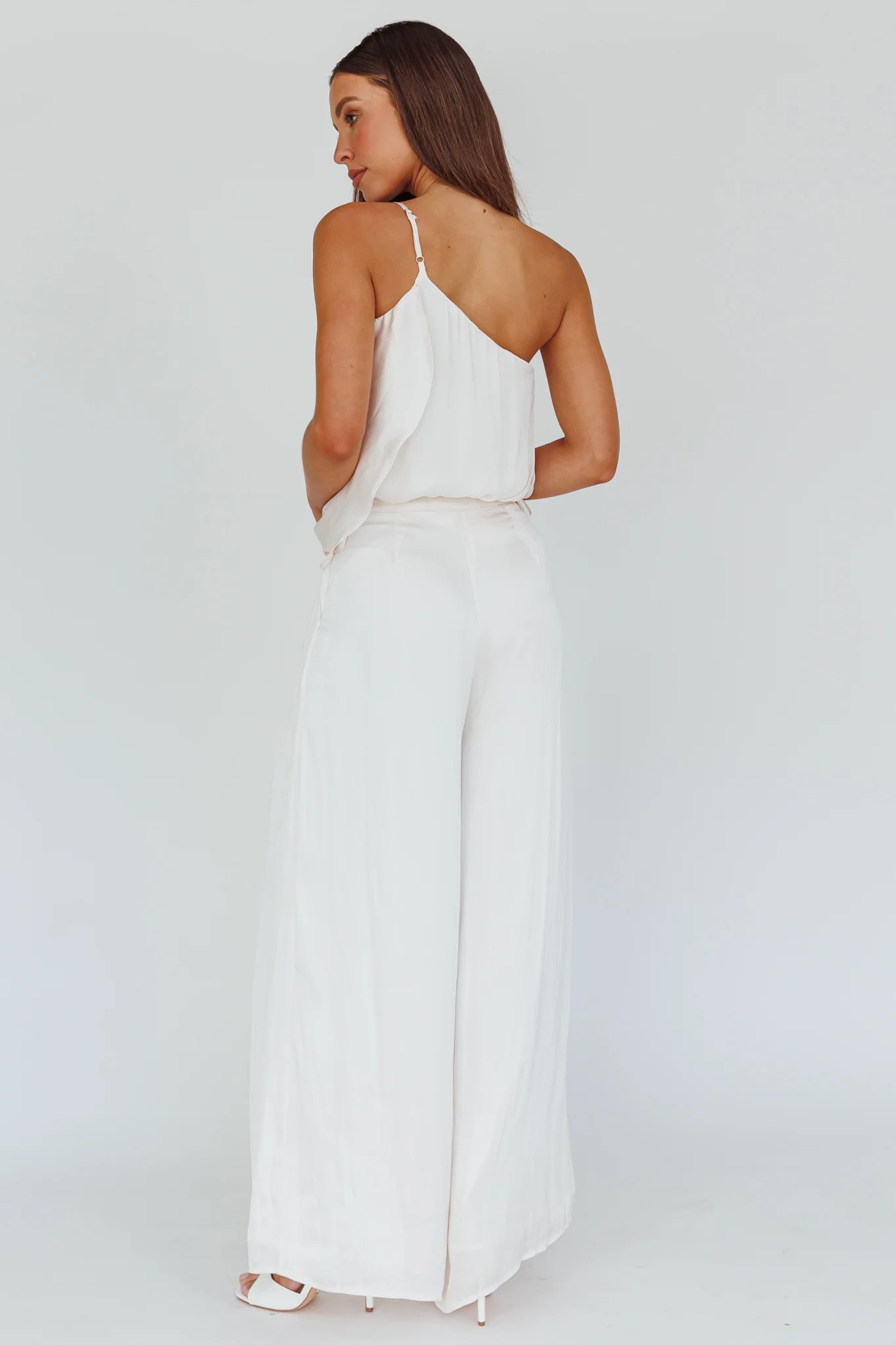 Pollina Wide Leg Pants Cream - Seraphlike