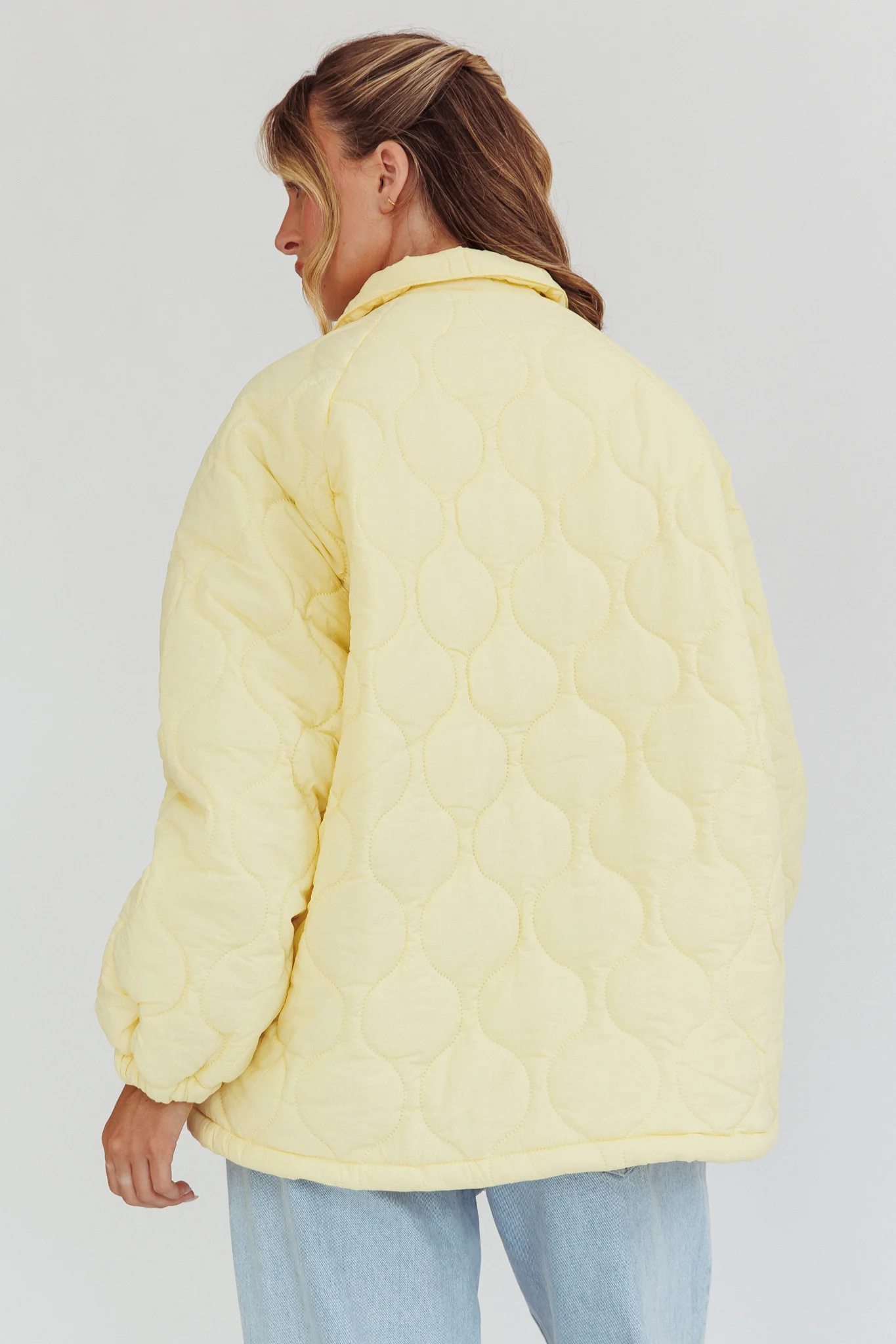 By The Fireplace Quilted Puffer Jacket Butter - Seraphlike