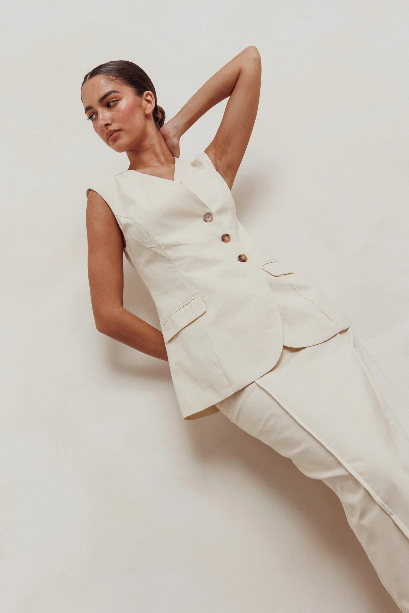 Sweet Treat Sleeveless Top Oat - Seraphlike