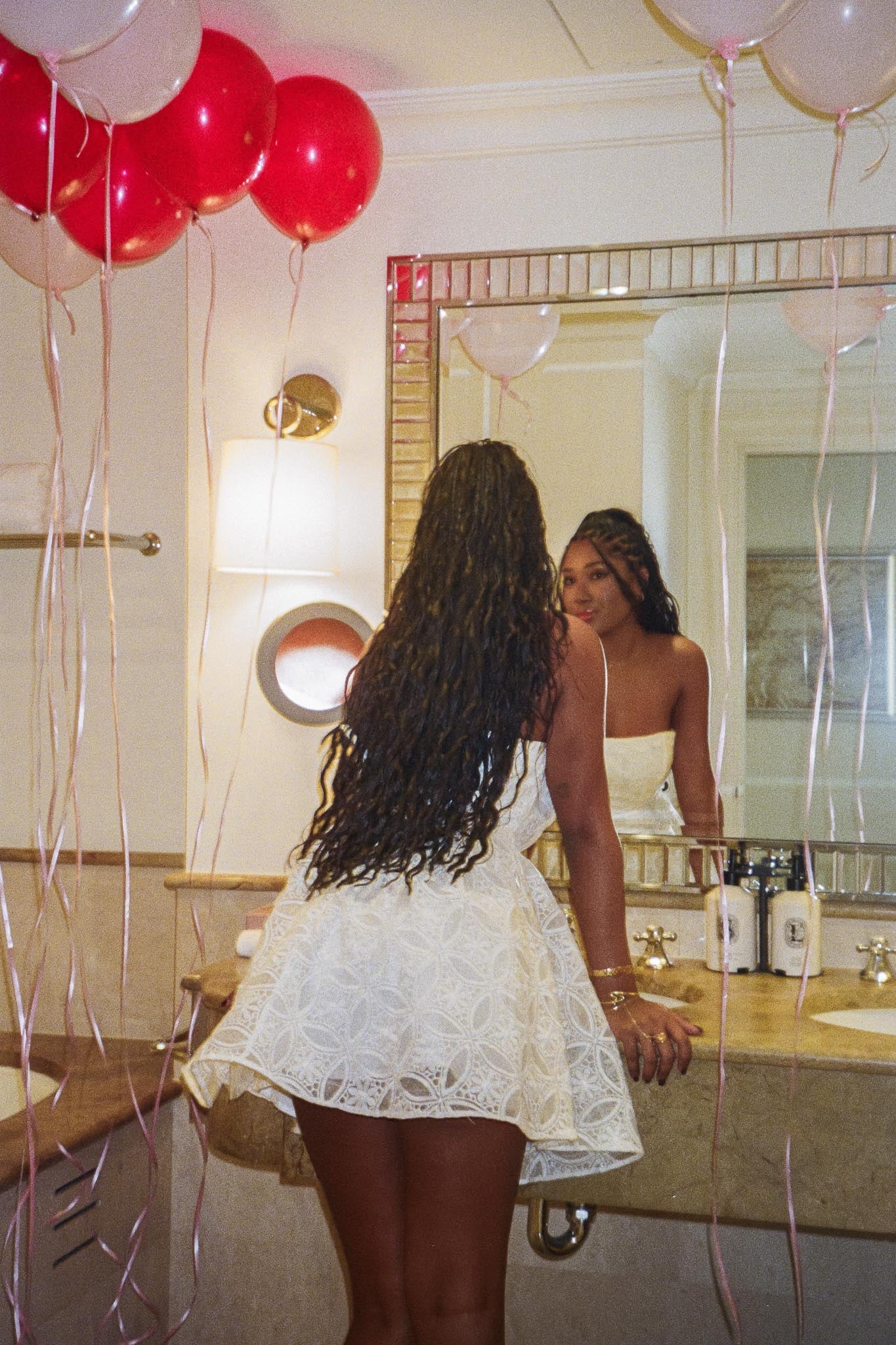 Kesenia Strapless Embroidered Mini Dress White - Seraphlike