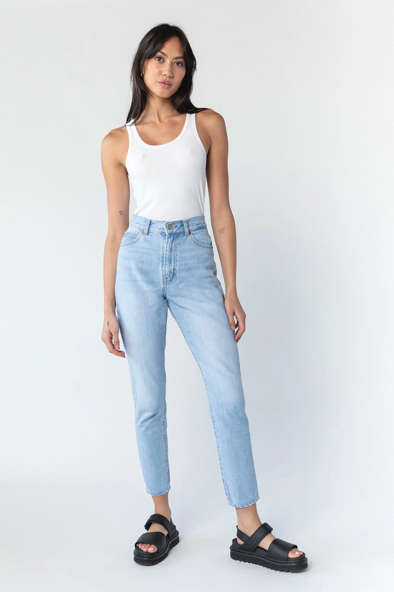 DR DENIM Nora Jeans Light Blue Jay - Seraphlike