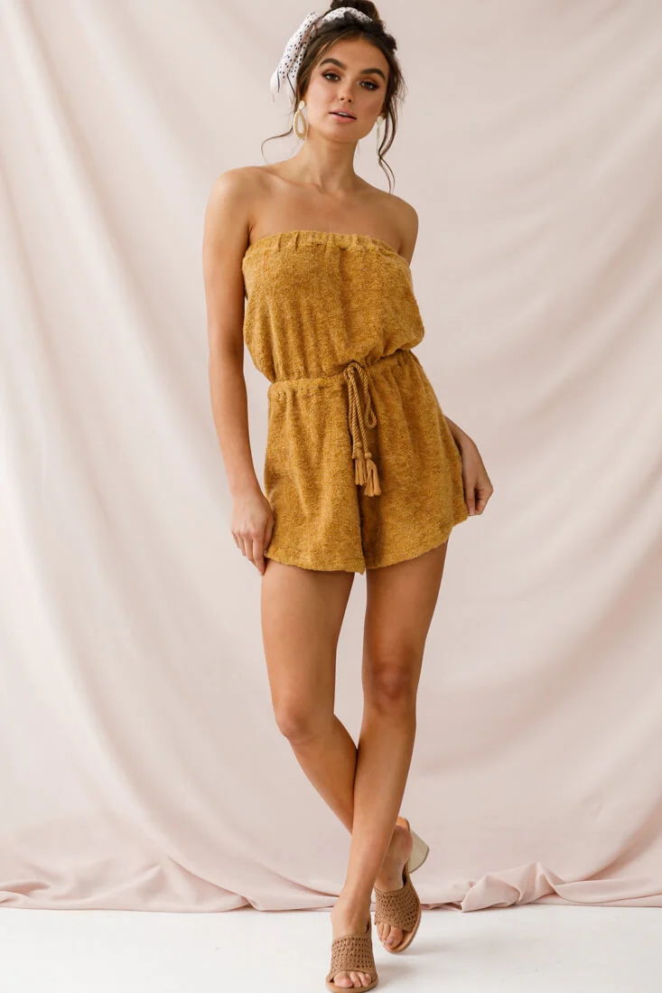 Margie Terry Cloth Romper Ginger - Seraphlike